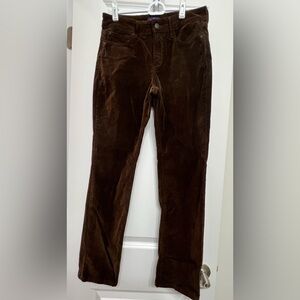 NYDJ Chocolate Brown Corduroy Pants Size 2 Petite